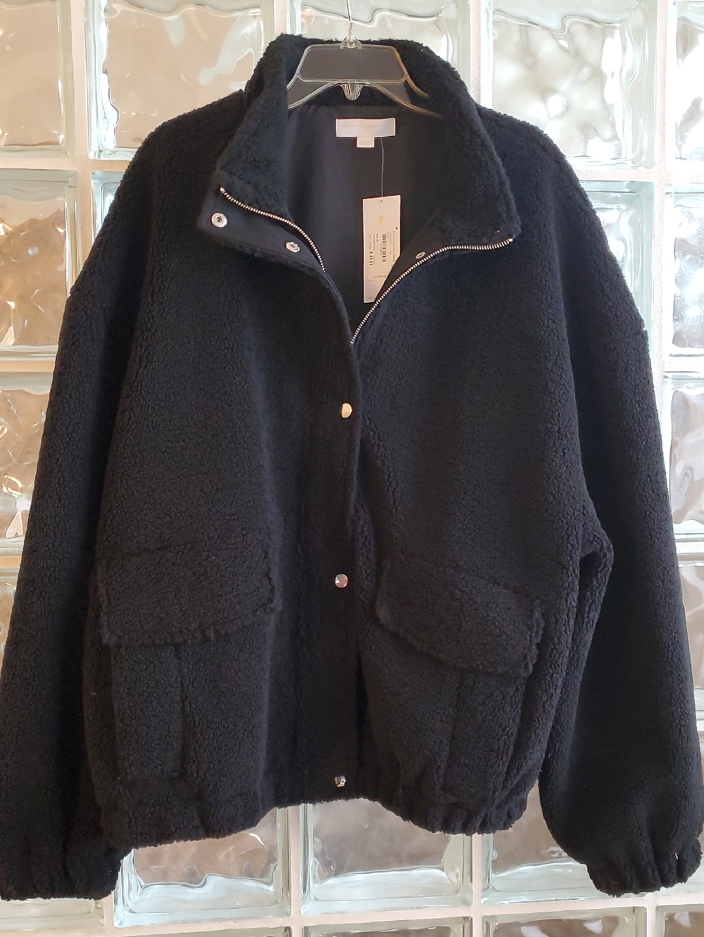 Spiritual Gangster Women’s Marcel Black Faux Fur Jacket NWT
